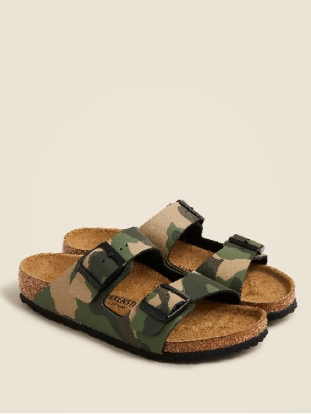 Birkenstock Kids Camo Double-Buckle Slide Sandals